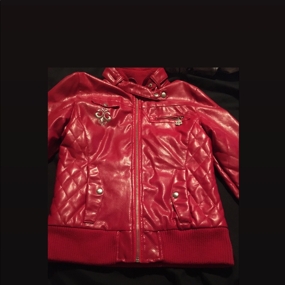 Dereon Red Faux Leather